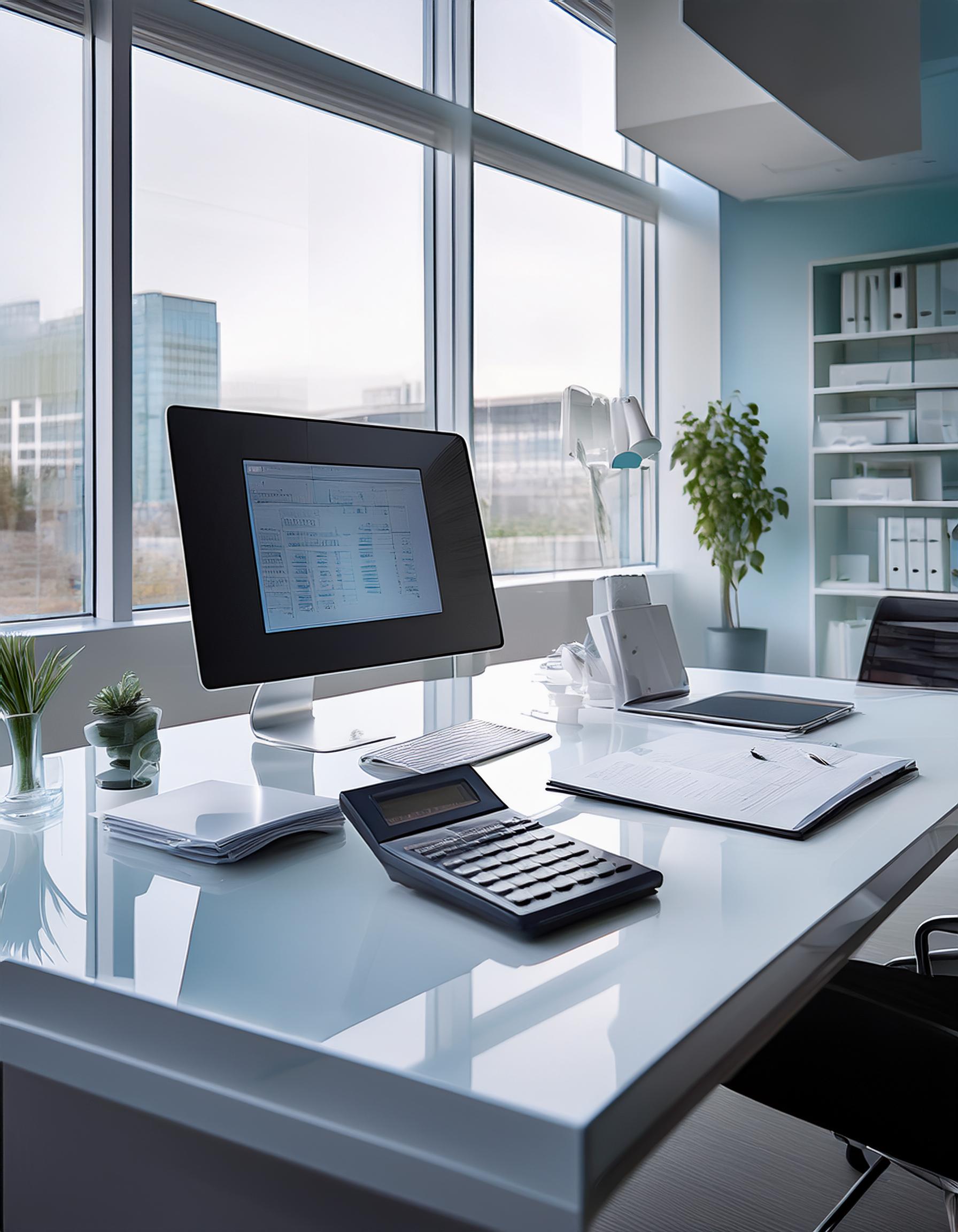 Steuerberater bei der Arbeit am Computer